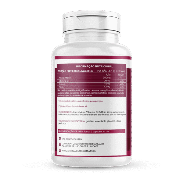 Amora Miura Natural 120 cápsulas 500mg