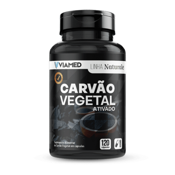 Carvão Vegetal Ativado 120 Cápsulas 500mg
