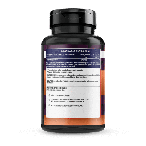 Ashwagandha 120 Cáps 500mg Ginseng Indiano