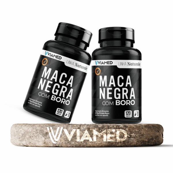 Maca Peruana Negra Com Boro 120 Cáps 500mg