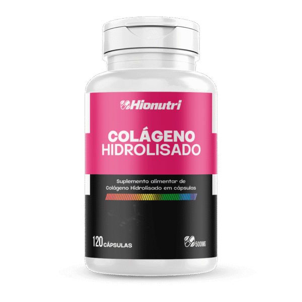 Colágeno Hidrolisado 120 cápsulas 500mg Hionutri