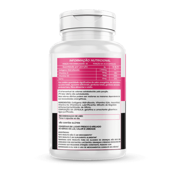Colágeno Hidrolisado 120 cápsulas 500mg Hionutri