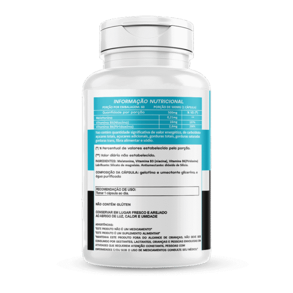Melatonina 60 cápsulas 500mg Hionutri