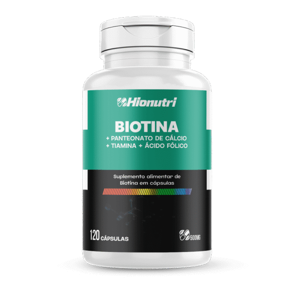 Biotina 120 cápsulas 500mg Hionutri