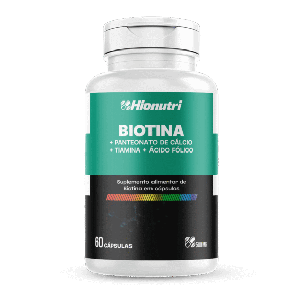 Biotina 60 cápsulas 500mg Hionutri