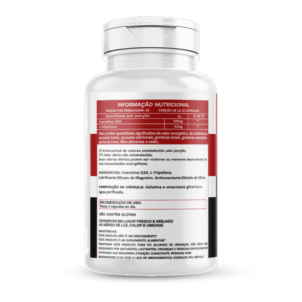 Coenzima Q10 + L-Tripofano 60 cápsulas 500mg