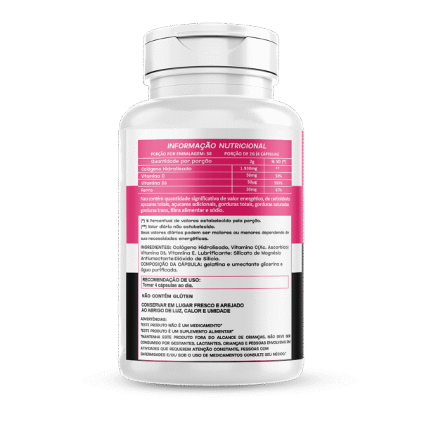 Colágeno Hidrolisado 60 cápsulas 500mg Hionutri