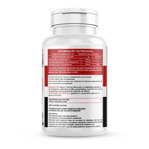 Laranja Moro Morovita 120 Cápsulas 500mg