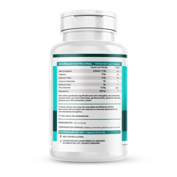 Glucomanan 60 cápsulas 500mg