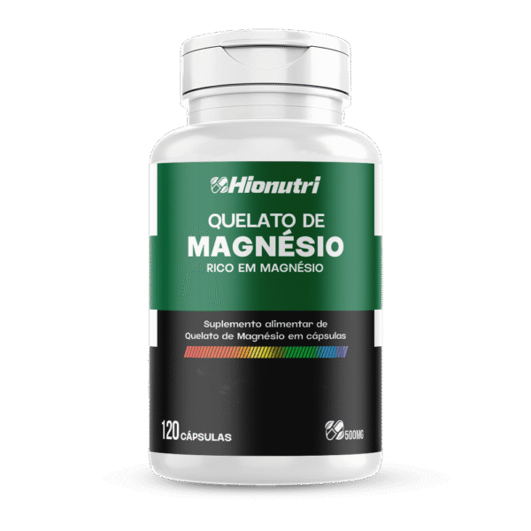 Quelato de Magnésio 120 cápsulas 500mg Hionutri