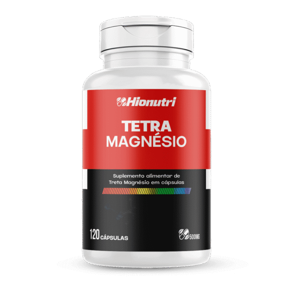 Tetra Magnésio 120 cápsulas 500mg Hionutri