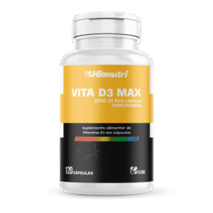 Vita D3 Max 2.000UI 120 Cápsulas 500mg Hionutri