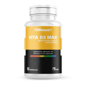 Vita D3 Max 2.000UI 60 Cápsulas 500mg Hionutri
