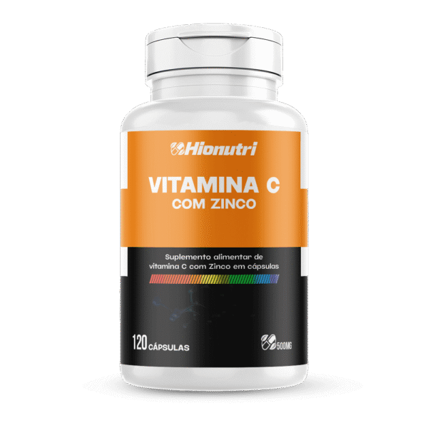 Vitamina C com Zinco 120 500mg Hionutri